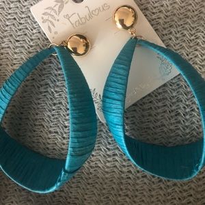 Eloquii Dramatic tear drop earrings. Never worn.